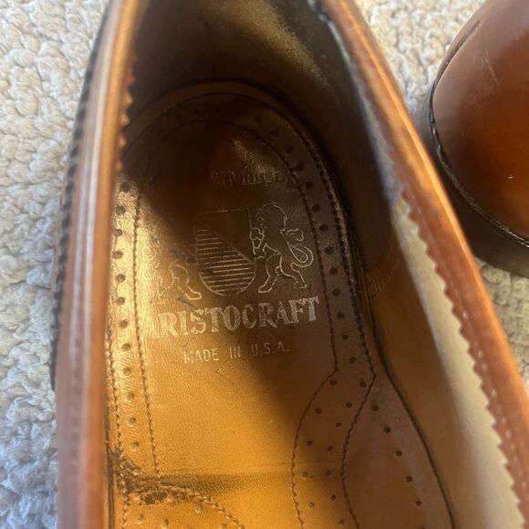 JOHNSTON & MURPHY Aristocraft Loafers 11 NARROW Leather Tassel Slip On Shoes main image 6
